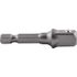 Socket Adaptor 3/8'm Sq X 50mm 1/4'm Hex Shank Carded